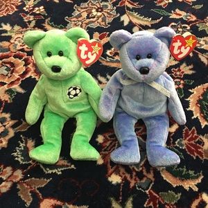 2 retired ty babies.